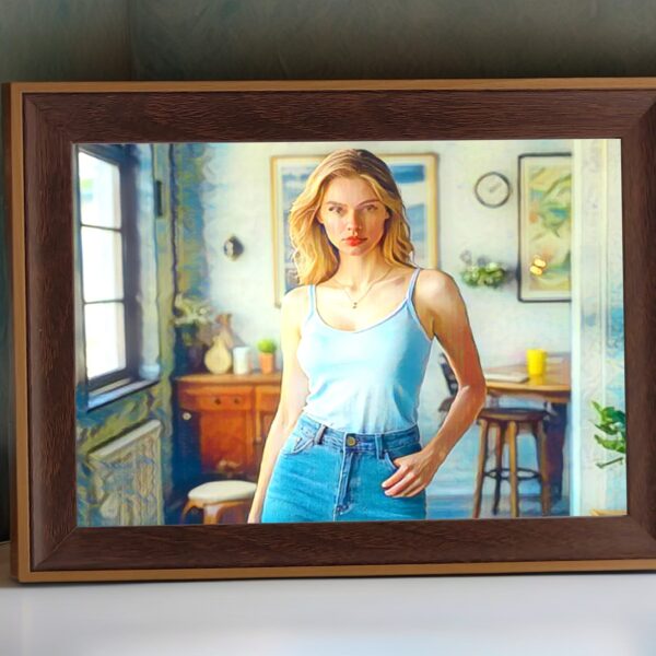 A4 horizontal brown frame I Art & Personalized