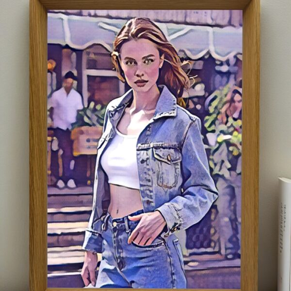 A4 vertical wood frame I Art & Personalized