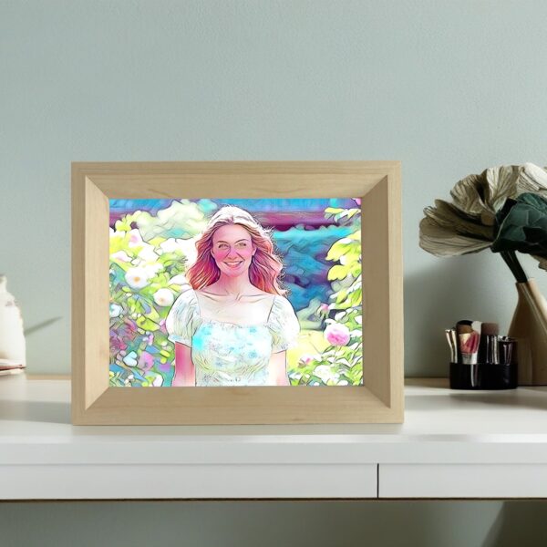 8inch-8x6 horizontal wood5 frame I Art & Personalized