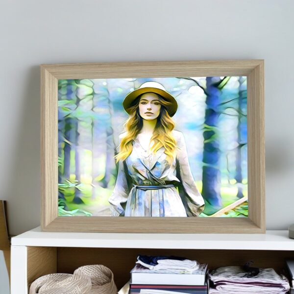 8inch-8x6 horizontal wood4 frame I Art & Personalized