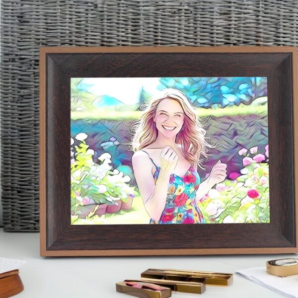 8inch-8x6 horizontal brown frame I Art & Personalized