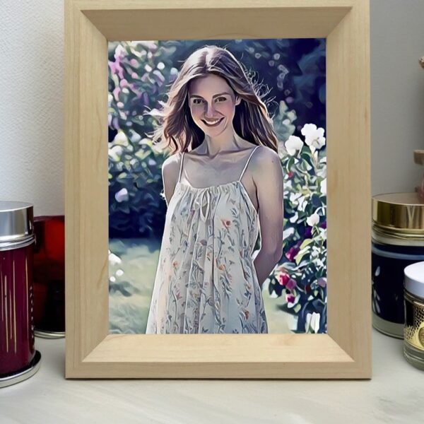 8inch-6x8 vertical wood5 frame I Art & Personalized