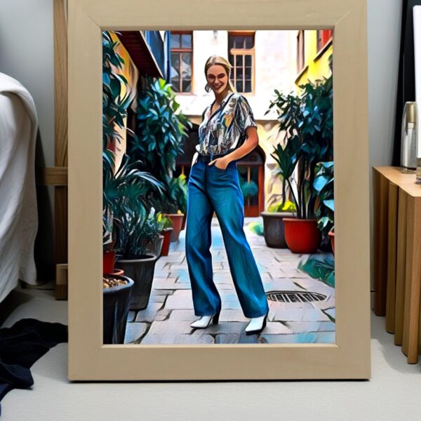 8inch-6x8 vertical wood2 frame I Art & Personalized