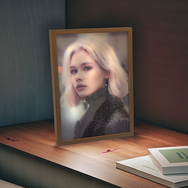 A4 vertical LED frame I Art & Personalized