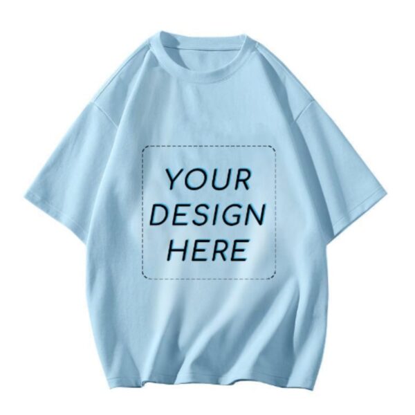 short sleeve light blue T-shirt | Pets Lover sticker Personalized