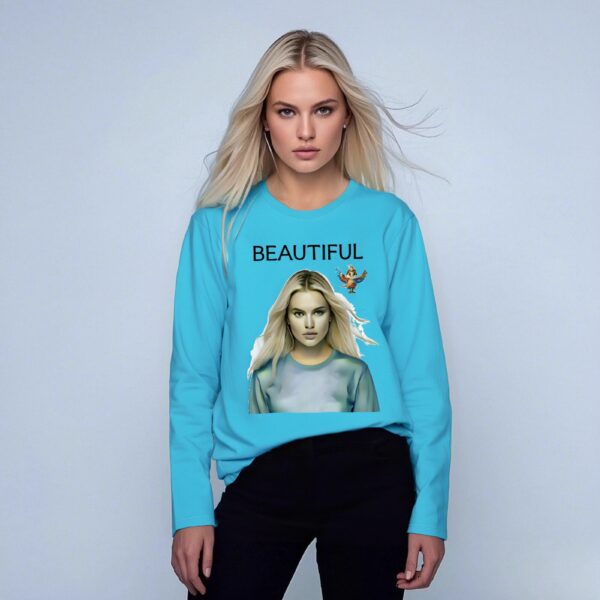 Long sleeve lake blue T-shirt | Pets Lover sticker Personalized